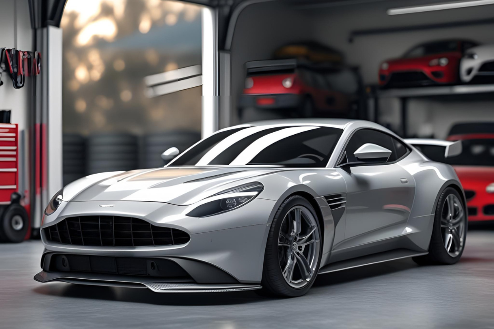 Newly detailed sports car