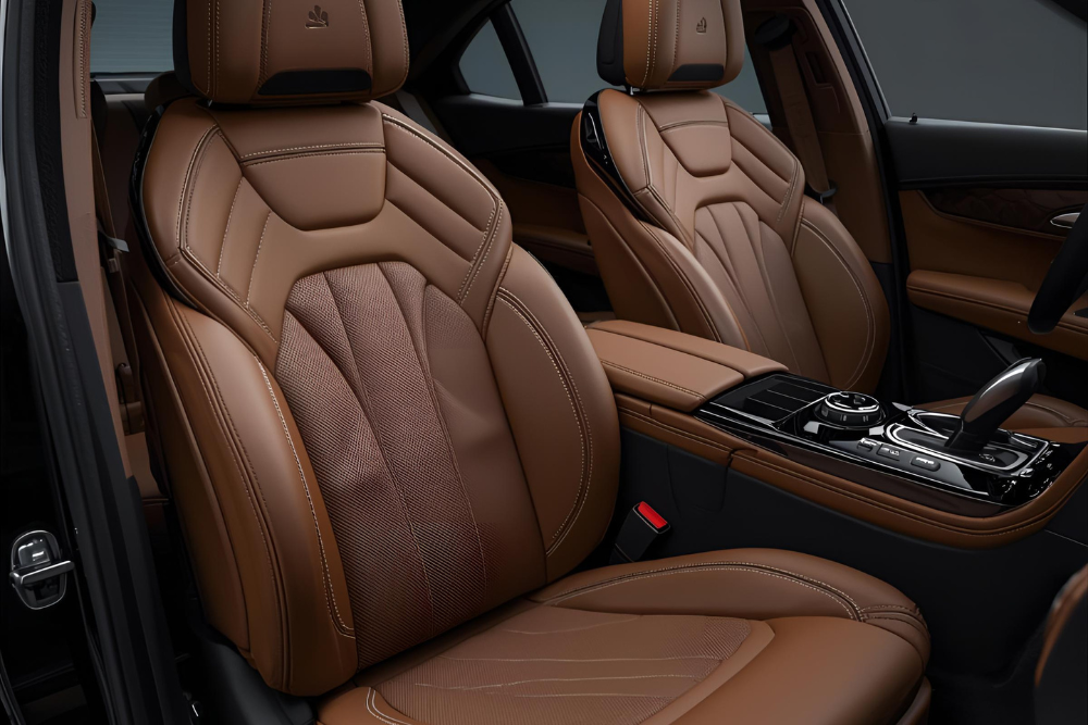Custom leather seats