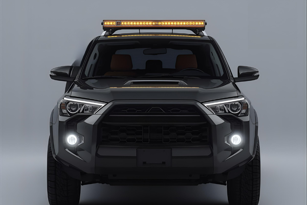 Blacked-out pick up truck