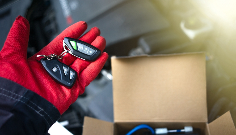 Expert installation of car remote